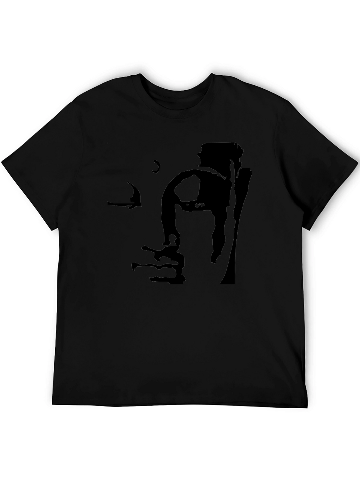 Buddha Face Black Graphic Tee