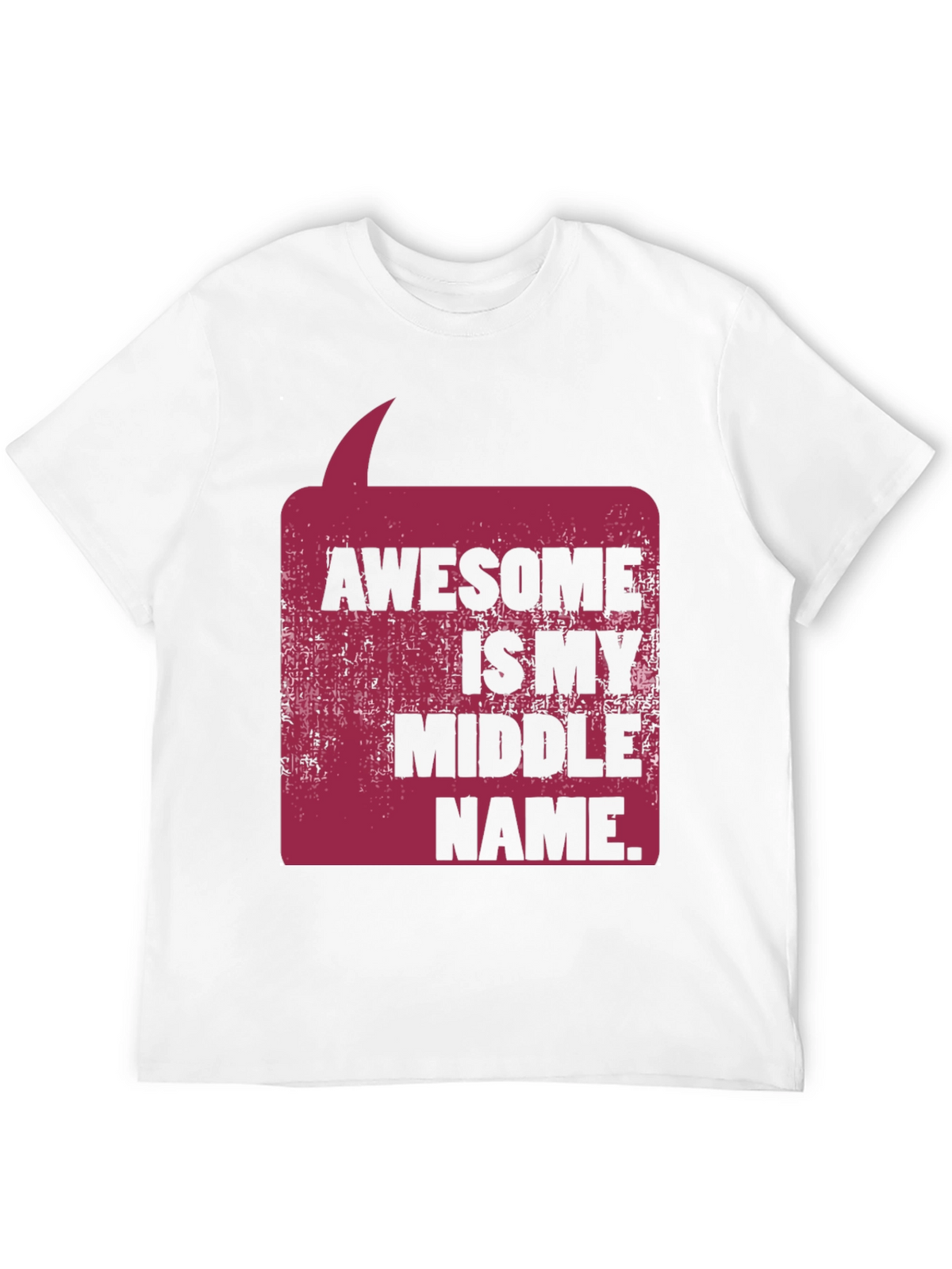 Awesome Middle Name Graphic Tee - Black