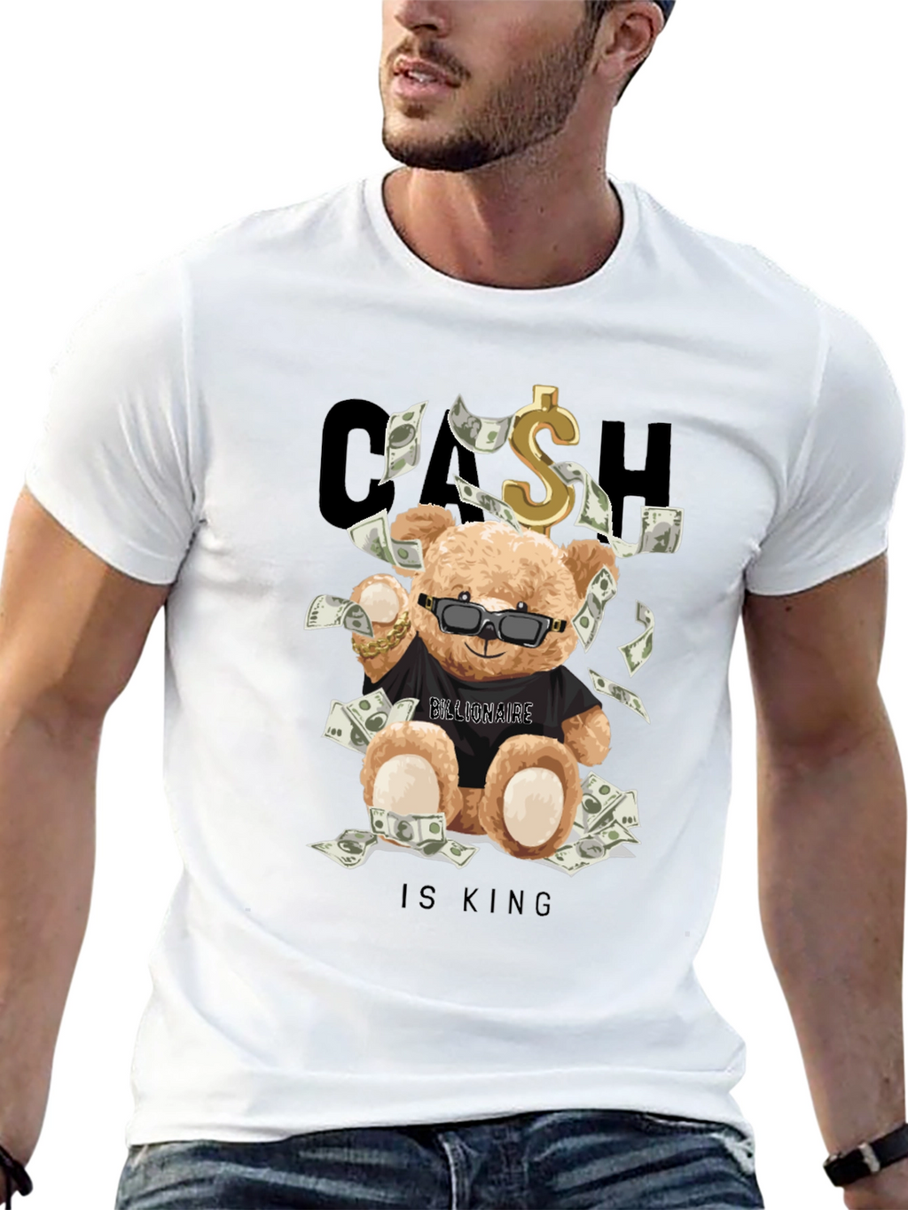 Cash Is King Bear T-Shirt