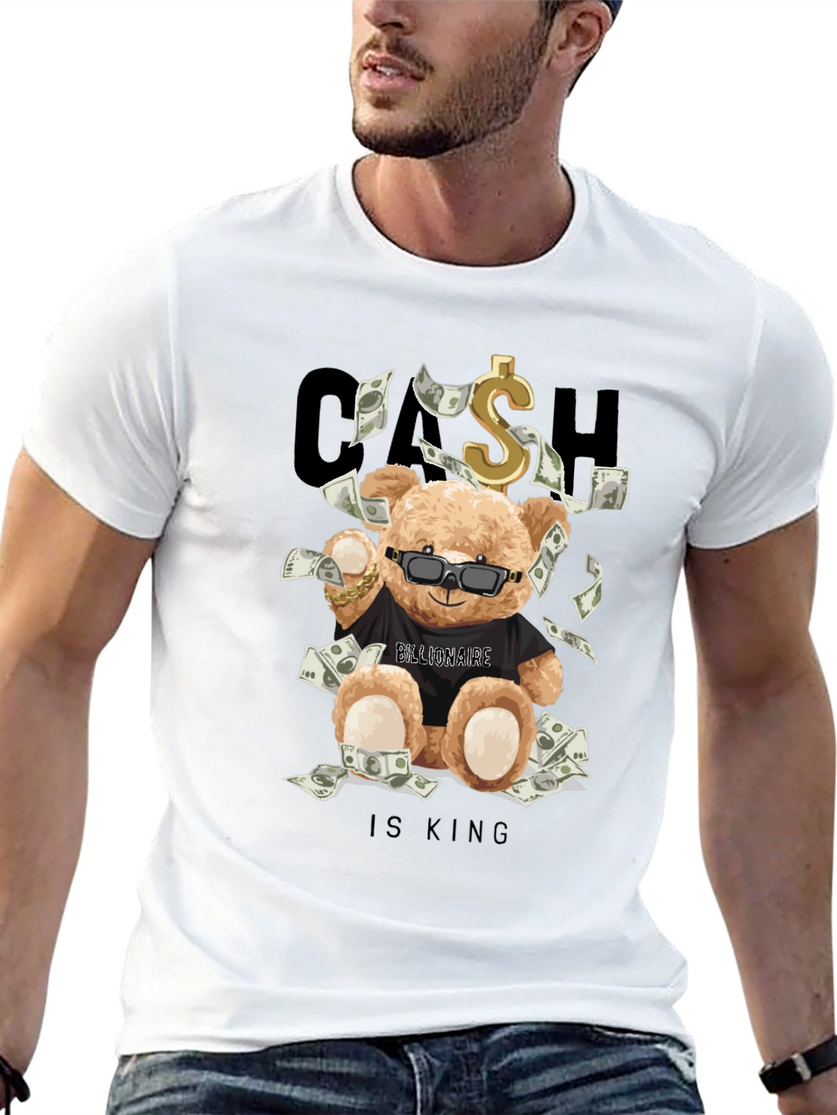 Cash Is King Bear T-Shirt