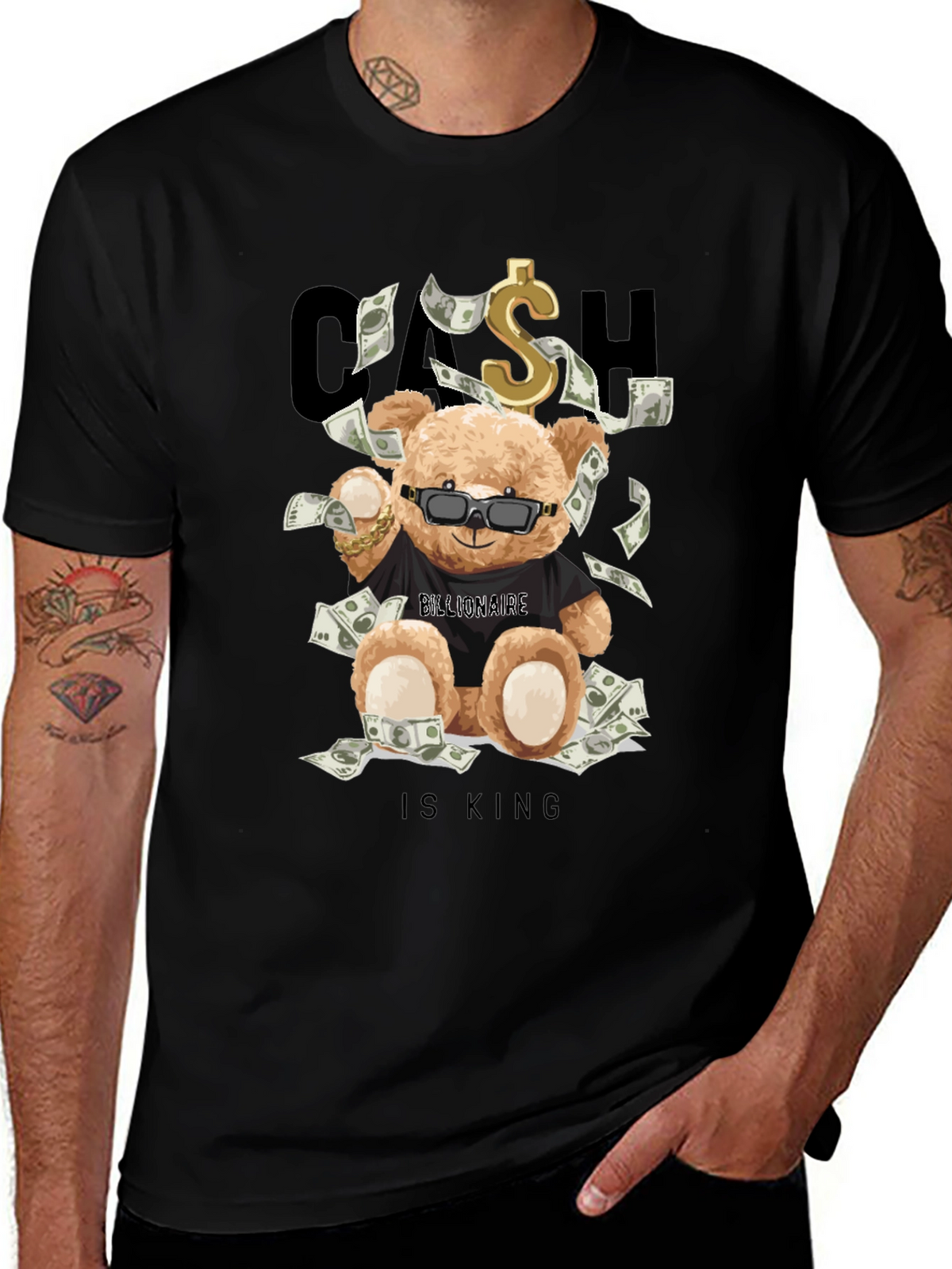 Cash Is King Bear T-Shirt