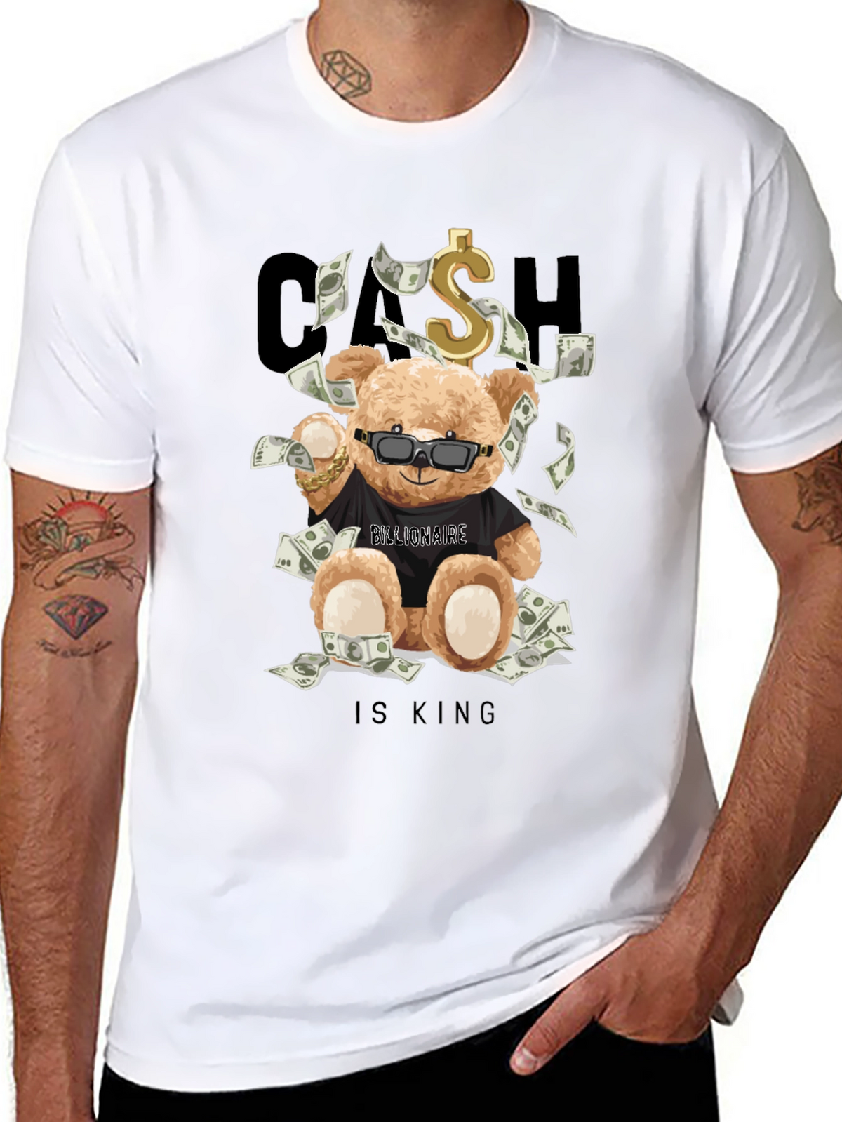 Cash Is King Bear T-Shirt