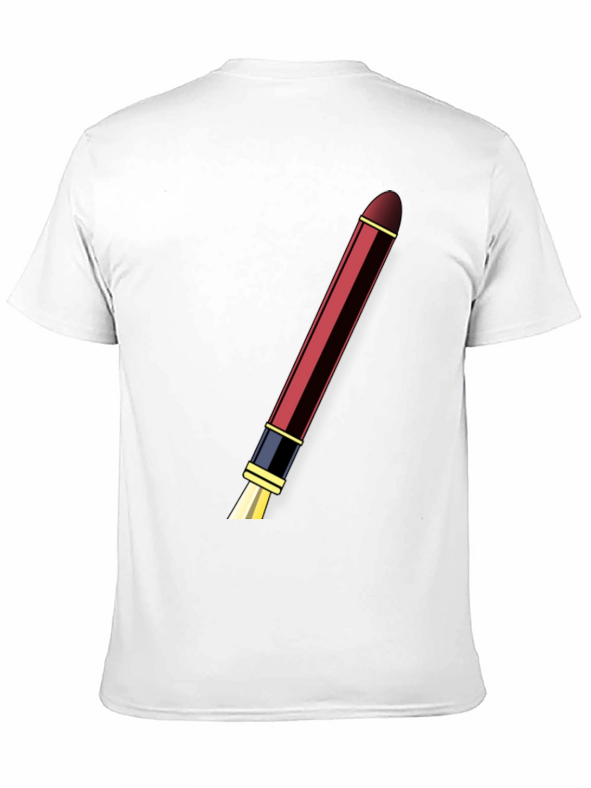 Mens Black T-shirt with Pen Design