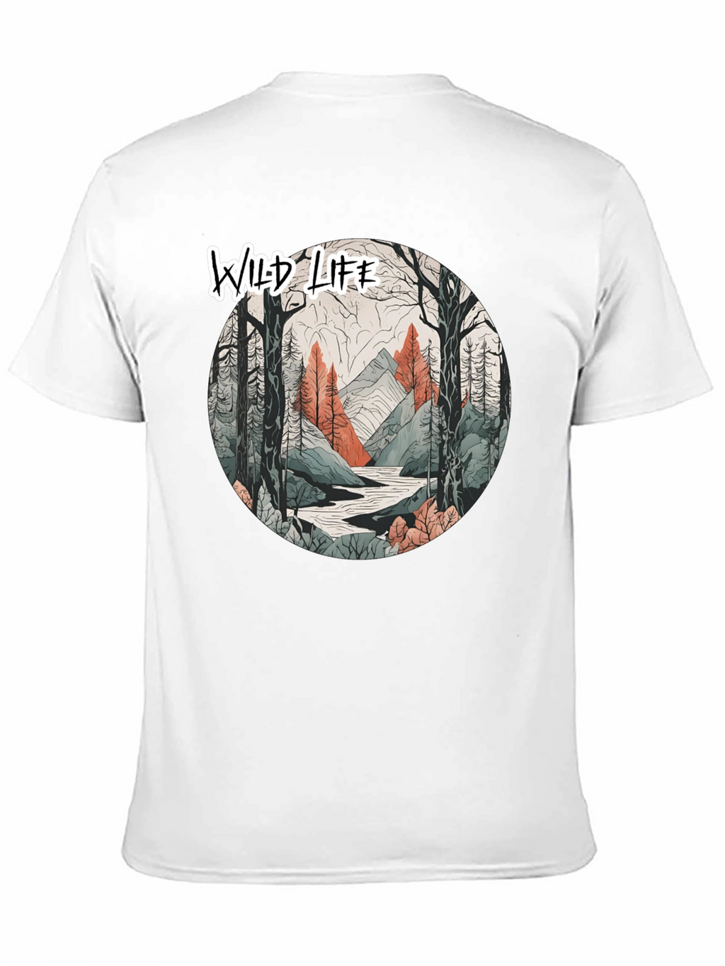 Wild Life Graphic Black T-Shirt