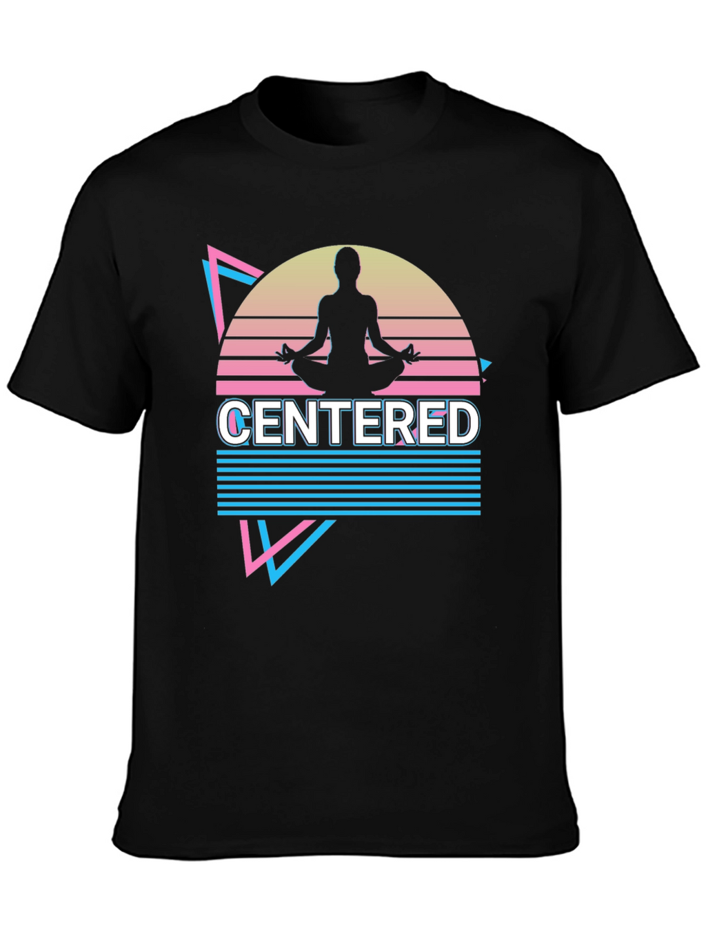 Centered Mind T-Shirt Yoga Meditation Design