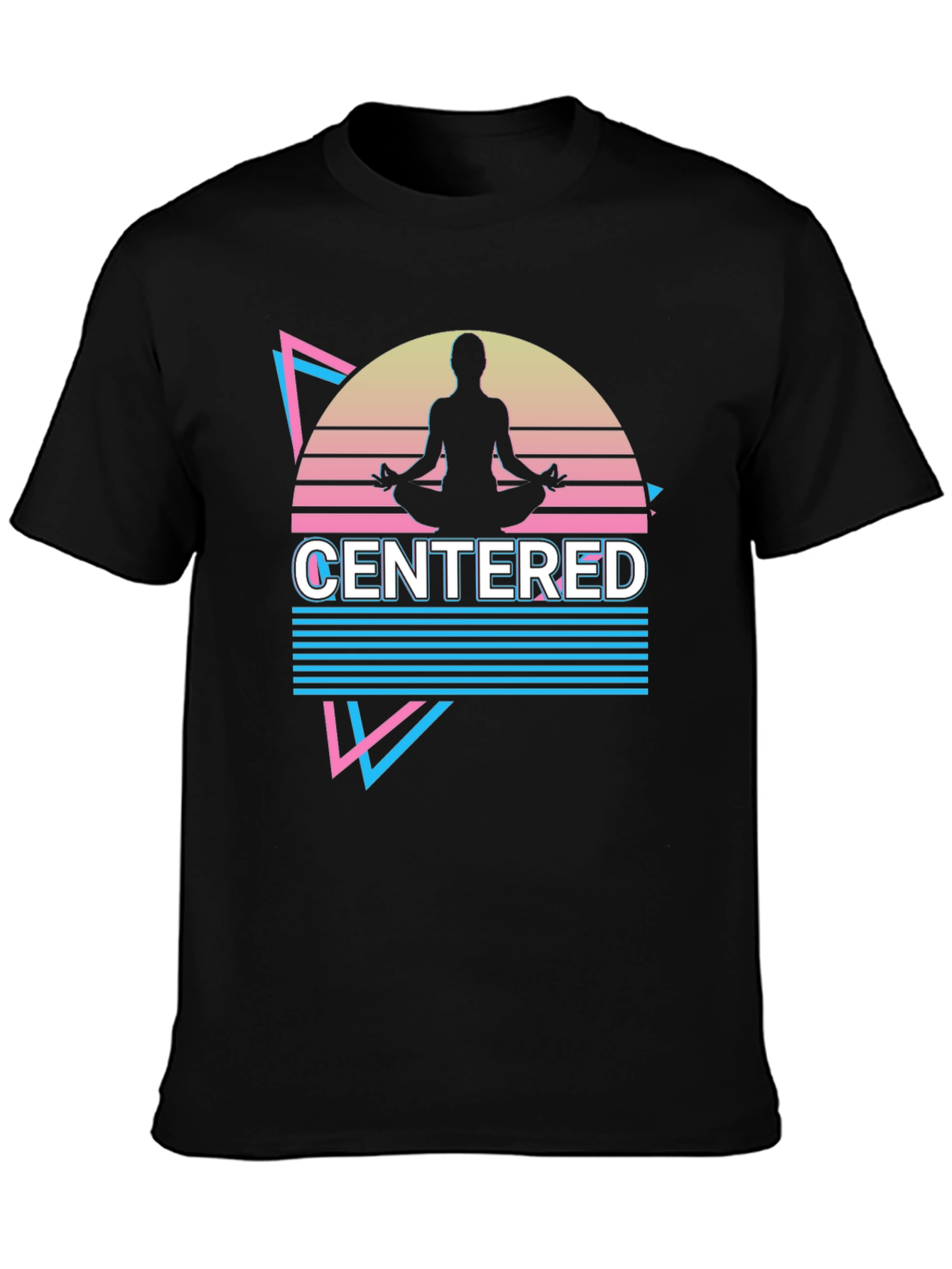 Centered Mind T-Shirt Yoga Meditation Design