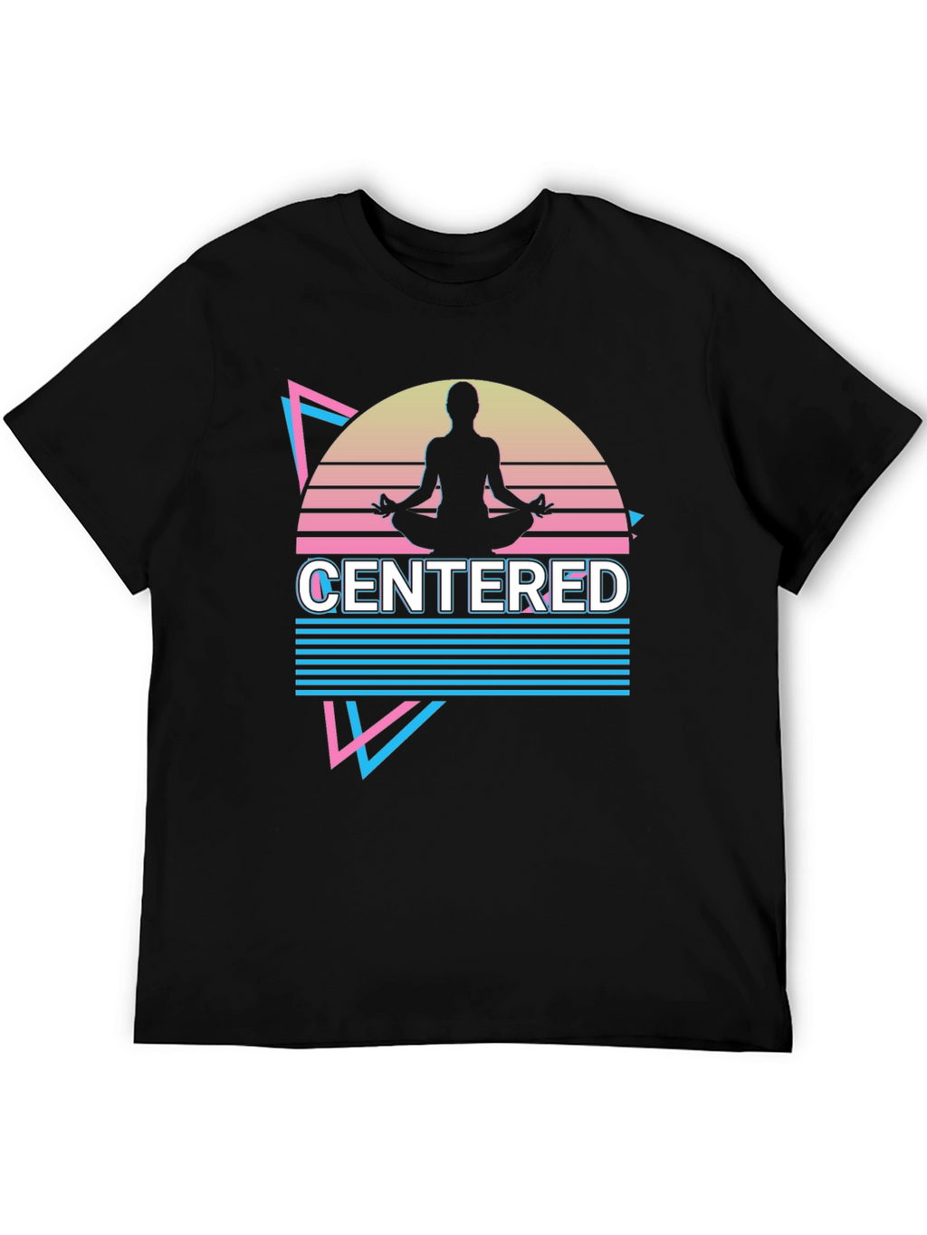 Centered Mind T-Shirt Yoga Meditation Design