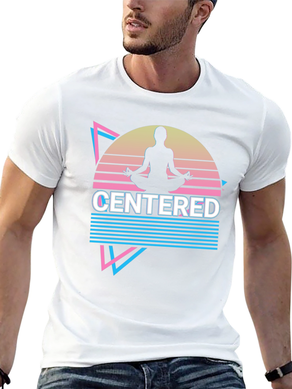 Centered Mind T-Shirt Yoga Meditation Design