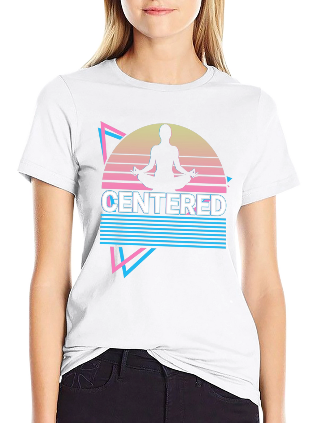 Centered Mind T-Shirt Yoga Meditation Design