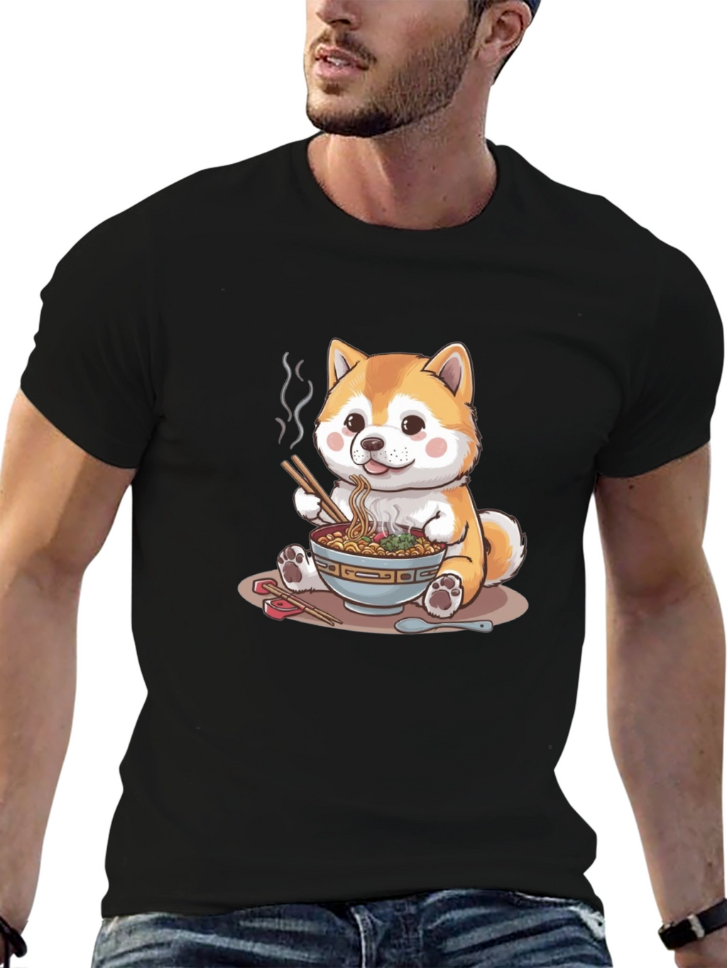 Cute Shiba Inu Ramen T-Shirt