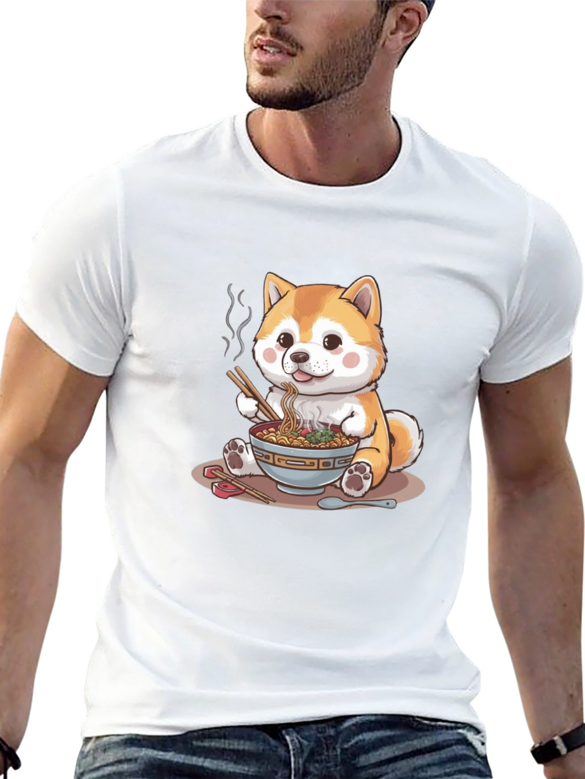 Cute Shiba Inu Ramen T-Shirt