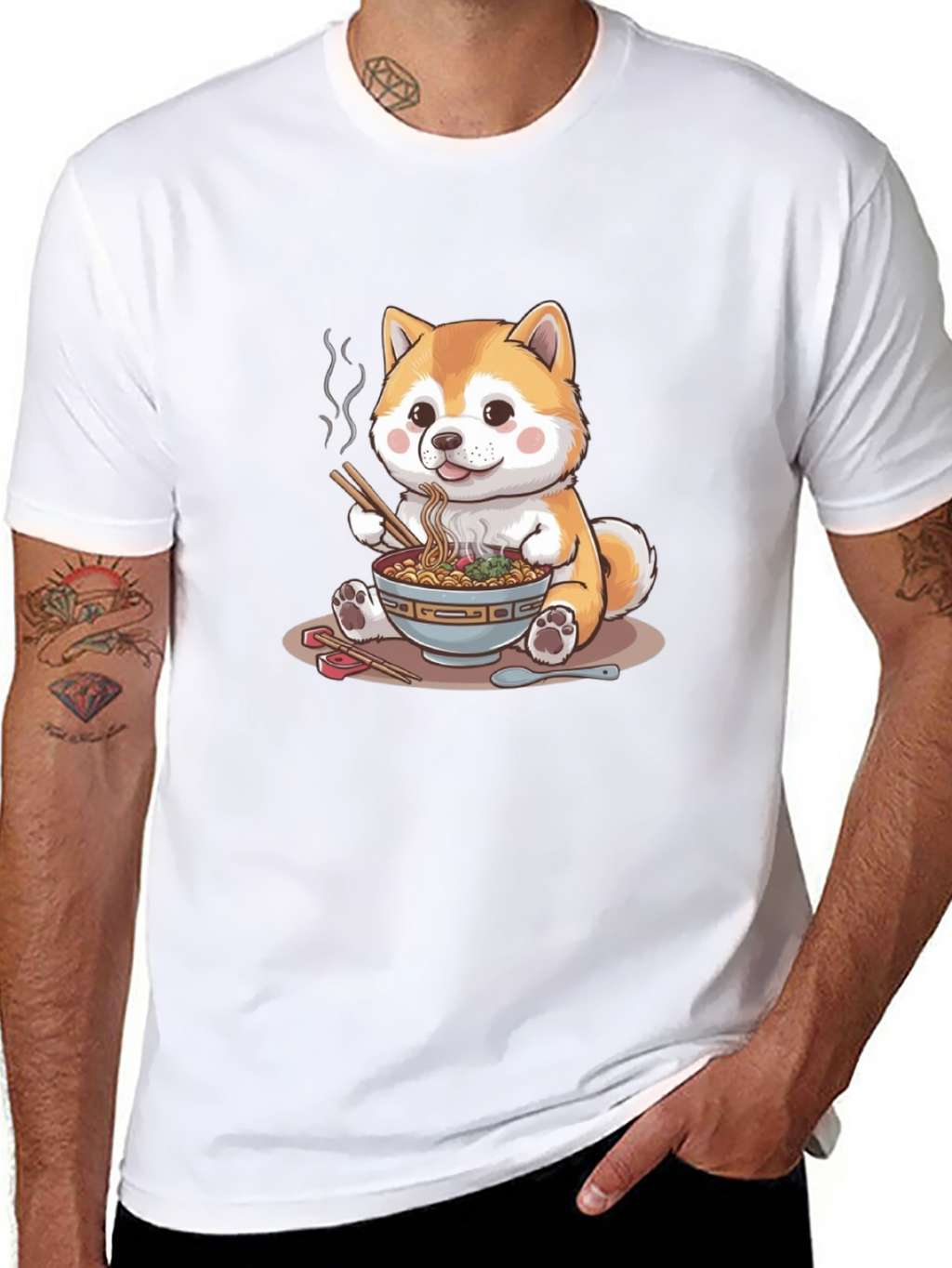 Cute Shiba Inu Ramen T-Shirt