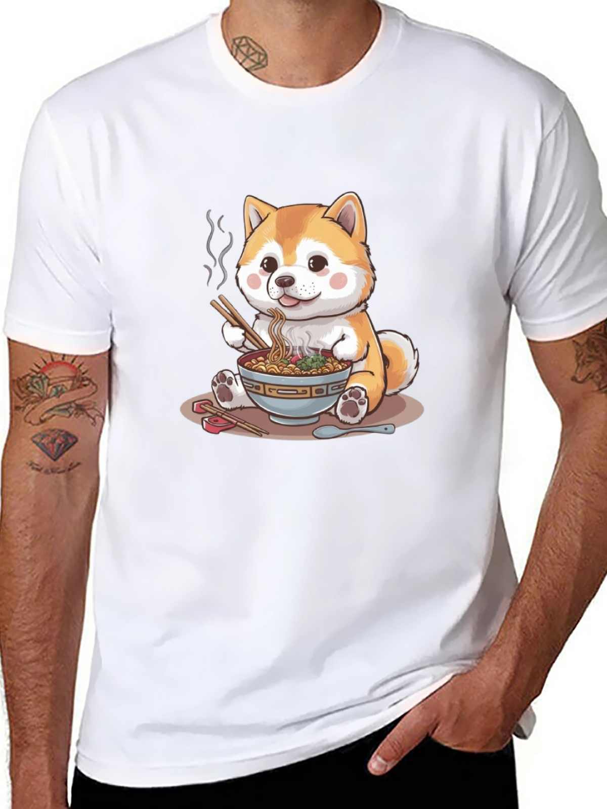 Cute Shiba Inu Ramen T-Shirt