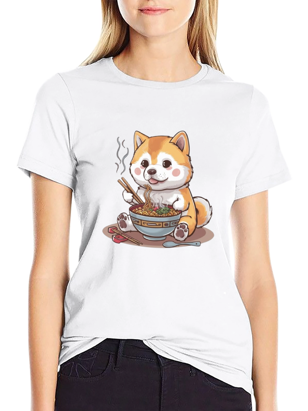 Cute Shiba Inu Ramen T-Shirt