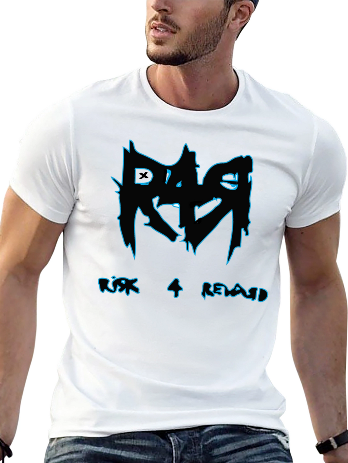 Risk 4 Reward Graphic Print Black T-Shirt