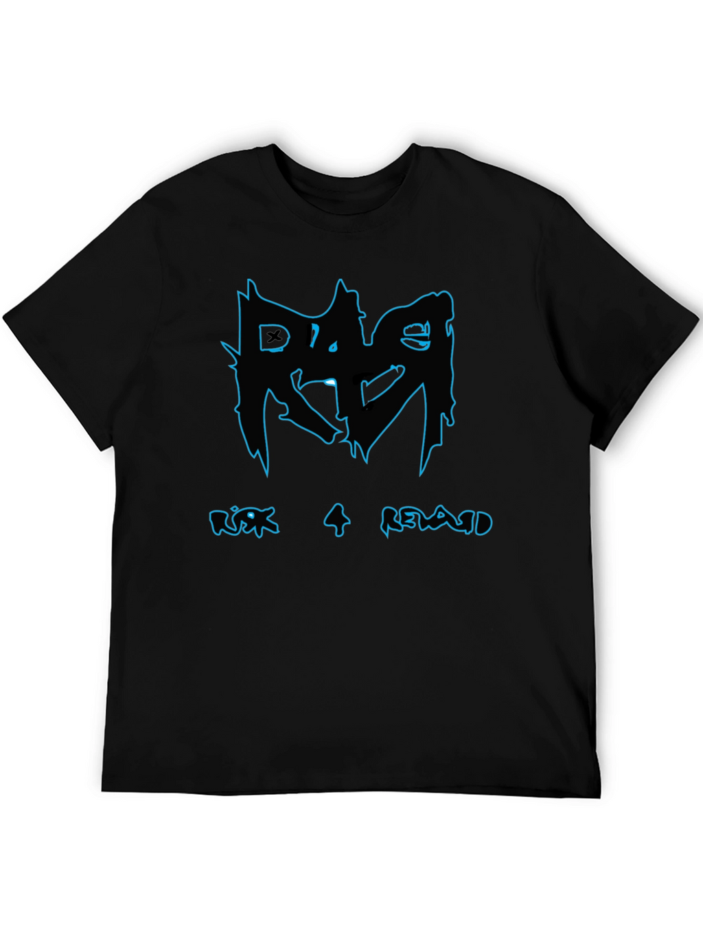 Risk 4 Reward Graphic Print Black T-Shirt