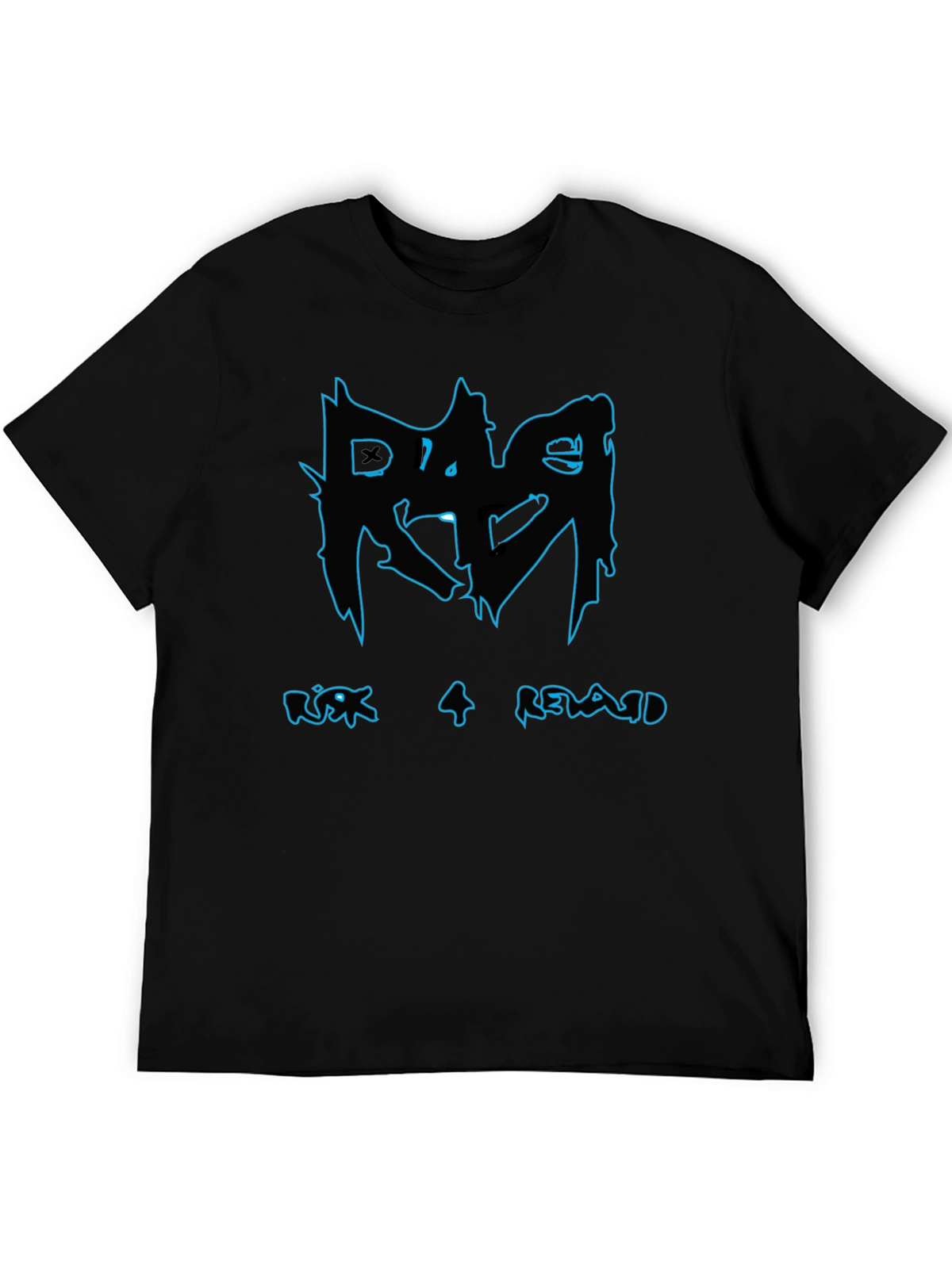 Risk 4 Reward Graphic Print Black T-Shirt