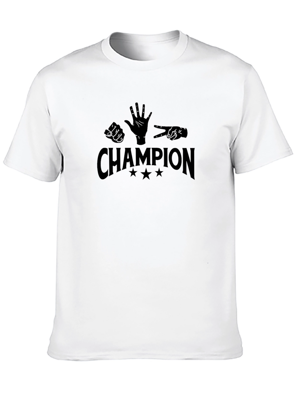 Rock Paper Scissors Champion Graphic Tee