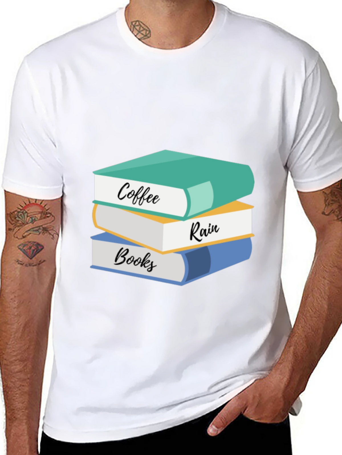 Coffee Rain Books T-Shirt: Cozy Readers Tee