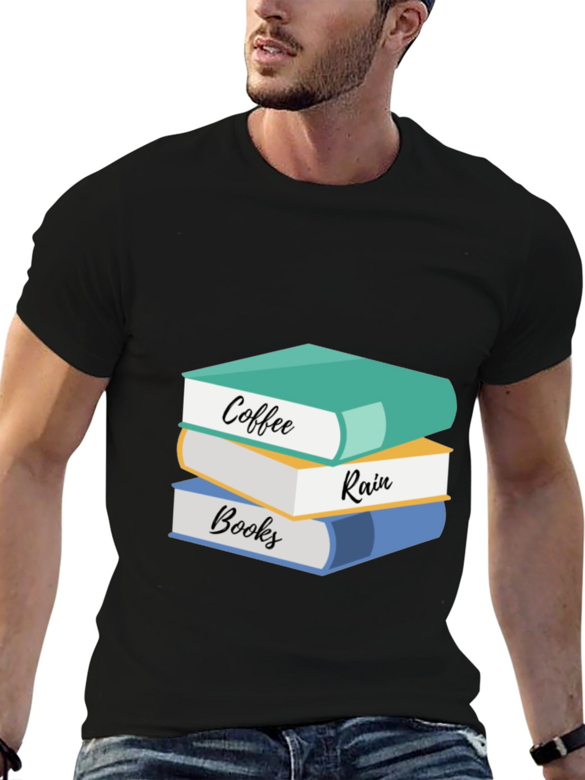 Coffee Rain Books T-Shirt: Cozy Readers Tee