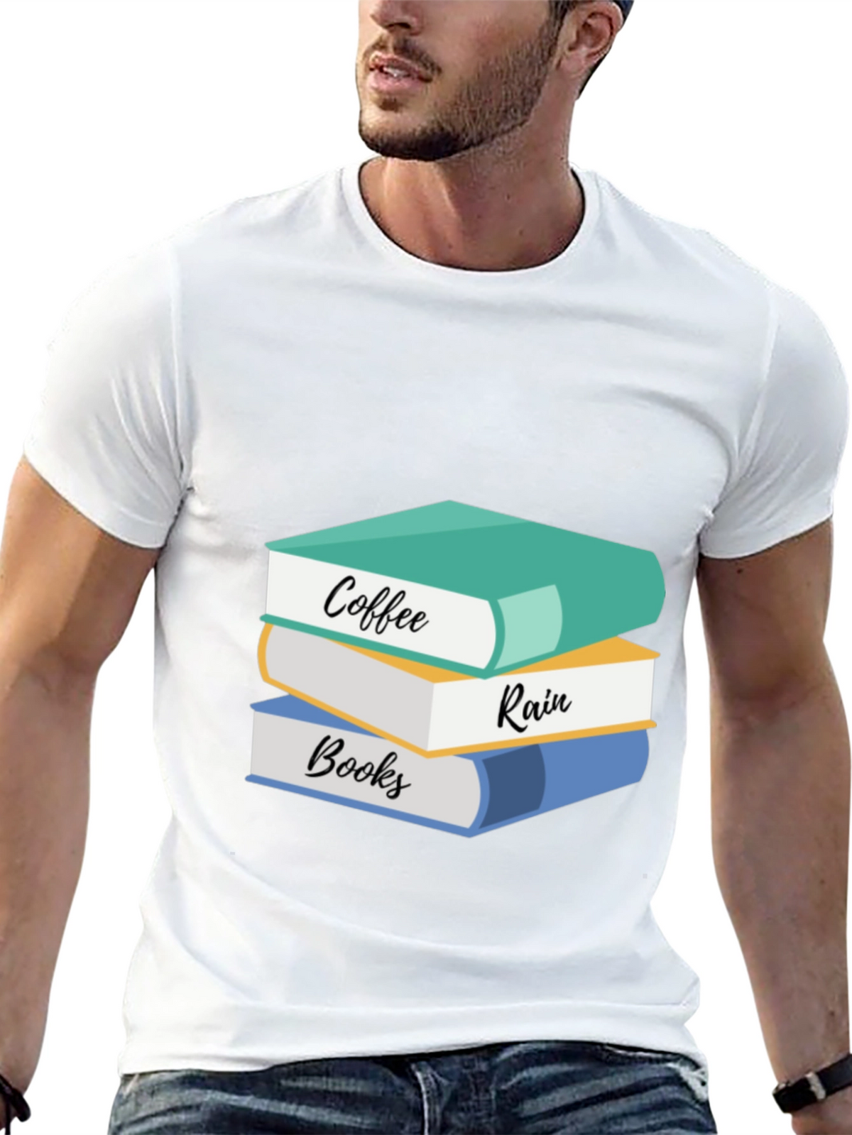 Coffee Rain Books T-Shirt: Cozy Readers Tee