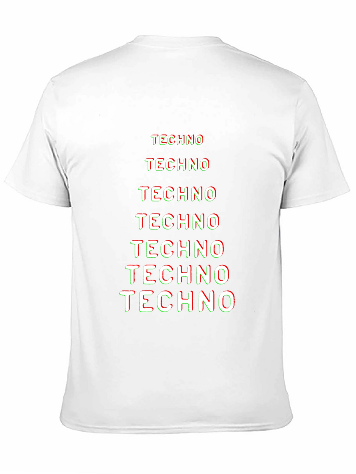 Techno Graphic Tee - Black Cotton T-Shirt