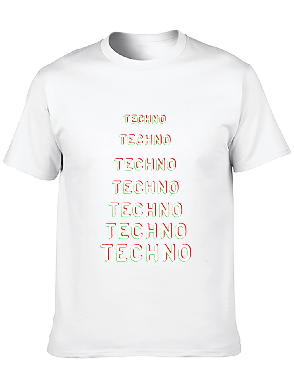 Techno Graphic Tee - Black Cotton T-Shirt