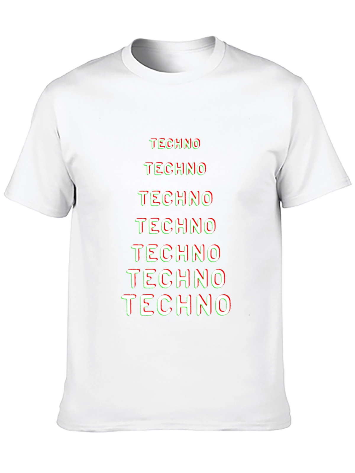 Techno Graphic Tee - Black Cotton T-Shirt