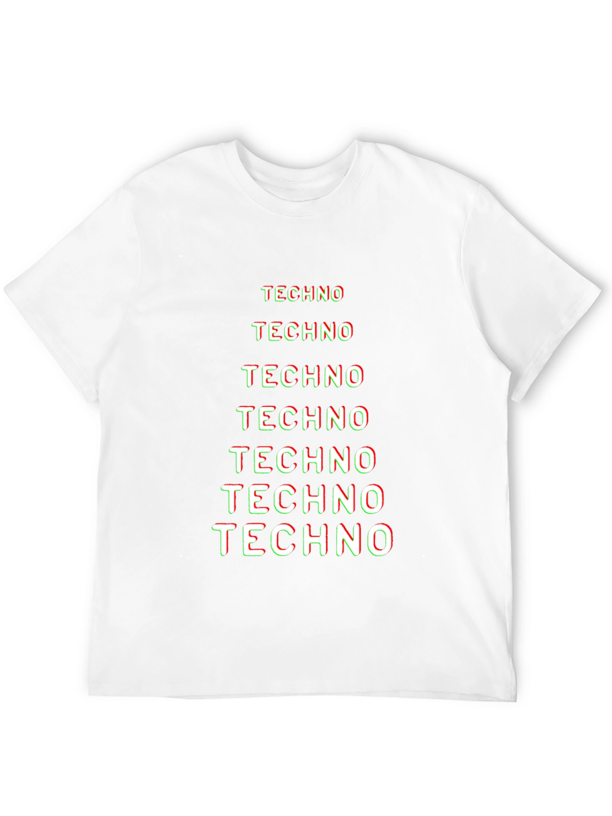 Techno Graphic Tee - Black Cotton T-Shirt