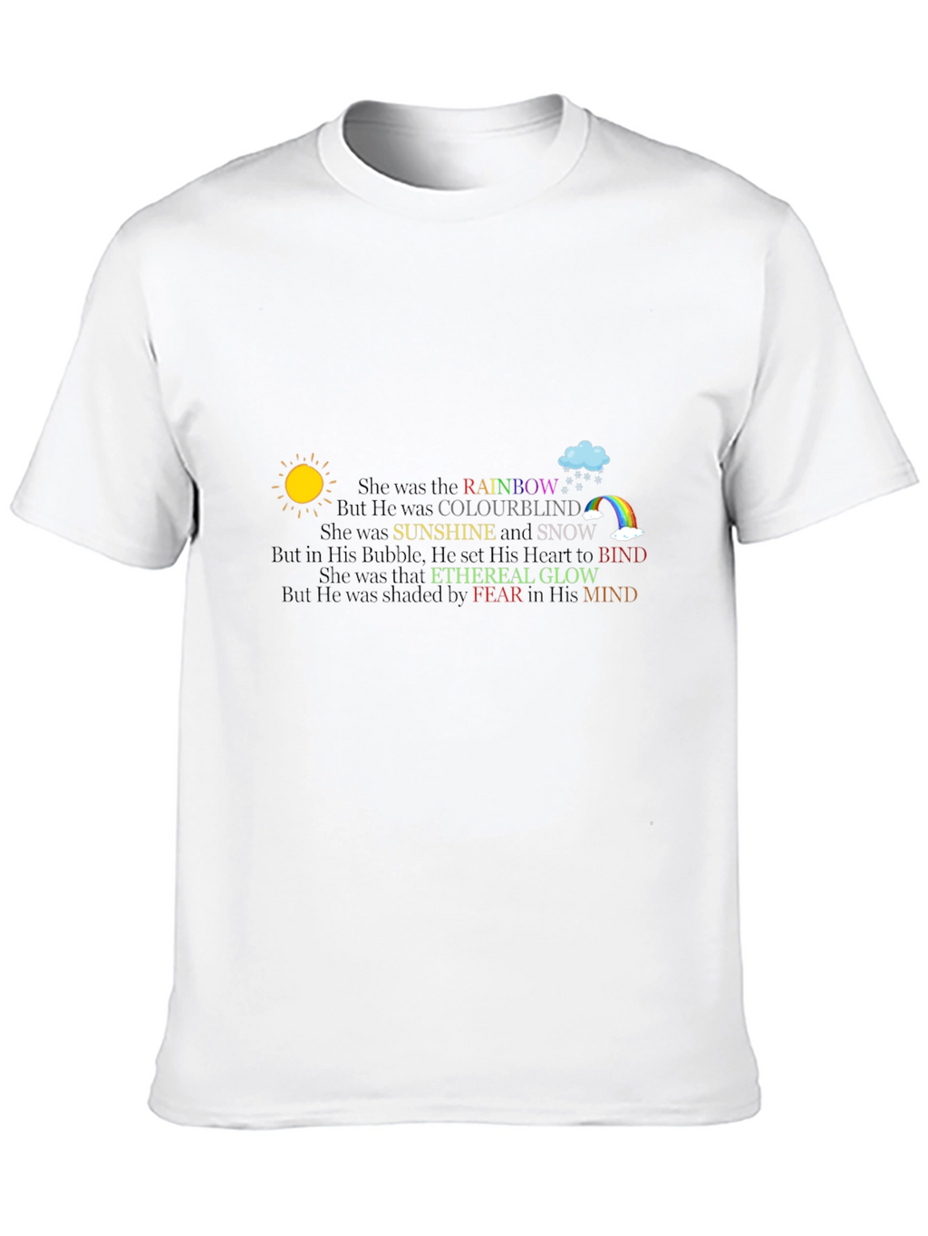 Rainbow Colourblind Graphic T-Shirt