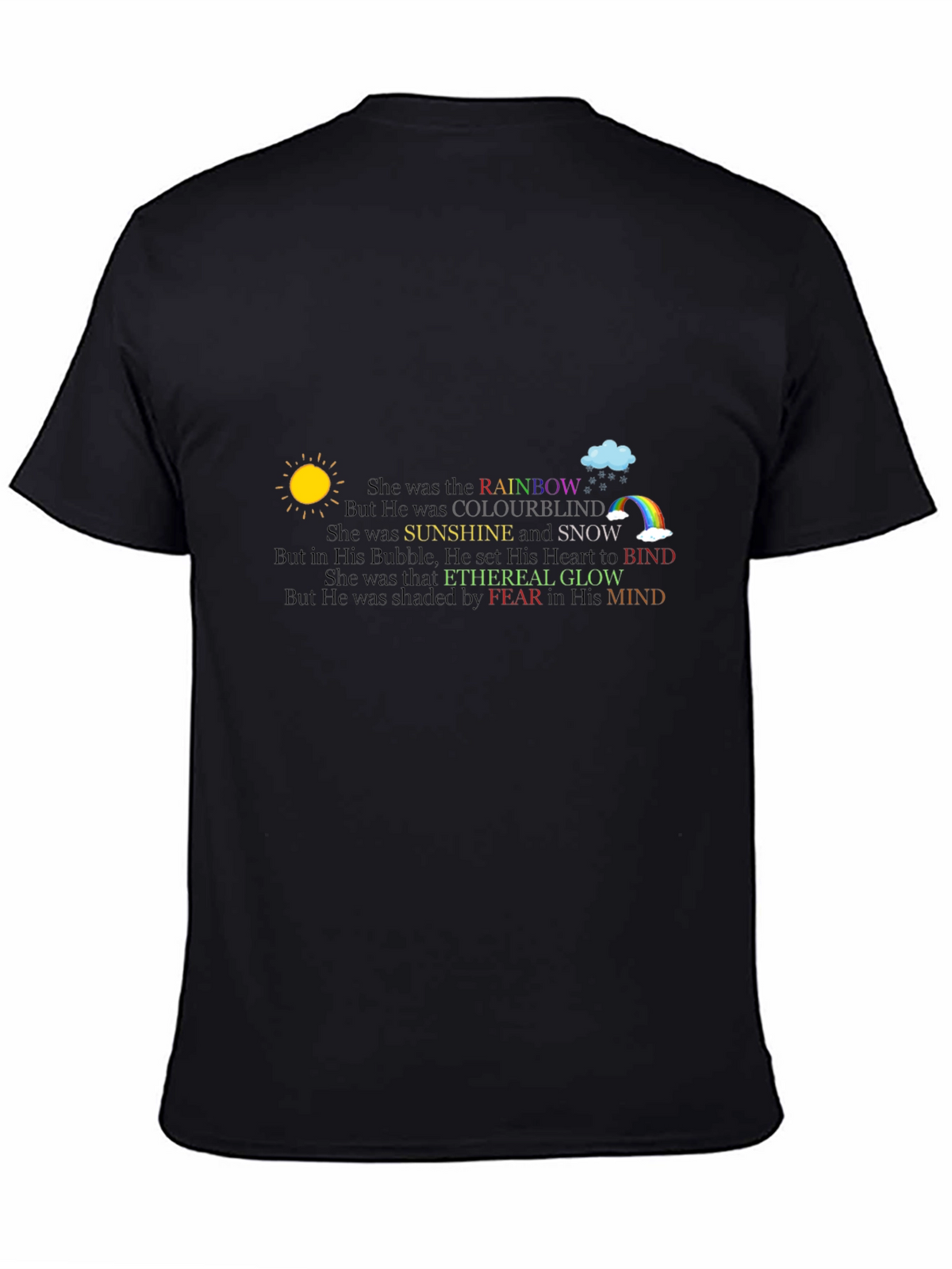 Rainbow Colourblind Graphic T-Shirt