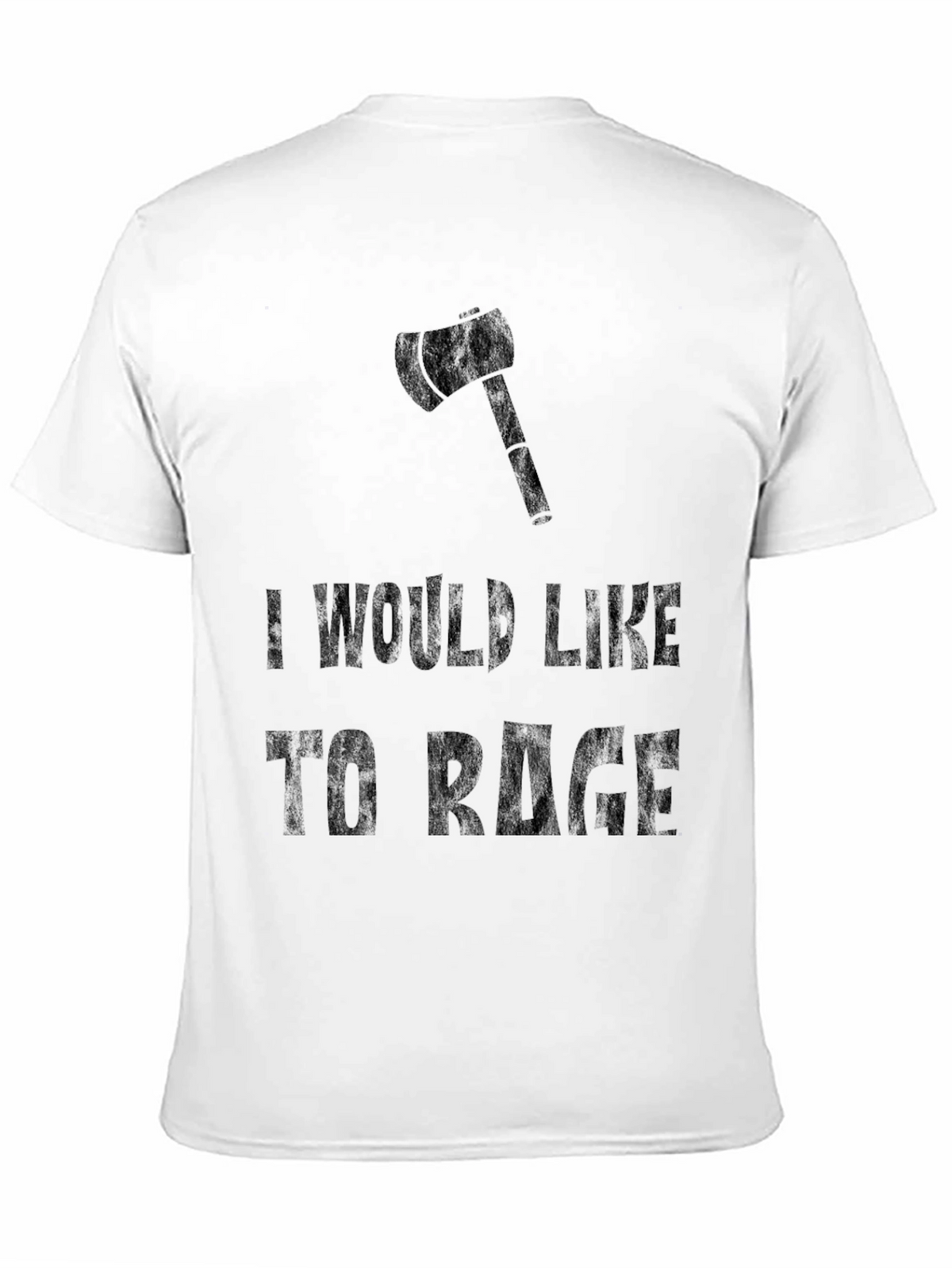 I Would Like to Rage Black Graphic Tee