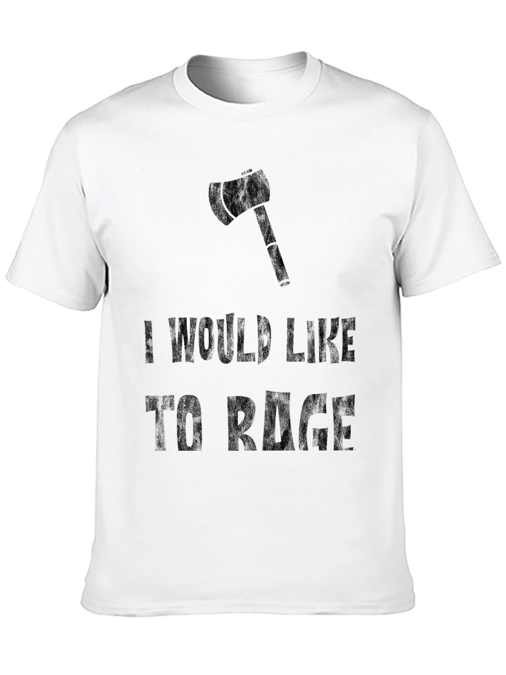 I Would Like to Rage Black Graphic Tee