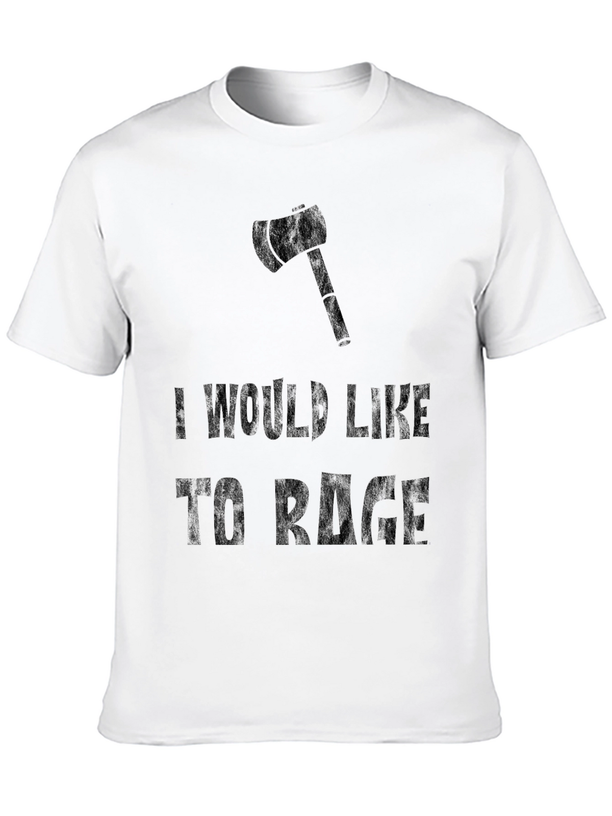 I Would Like to Rage Black Graphic Tee