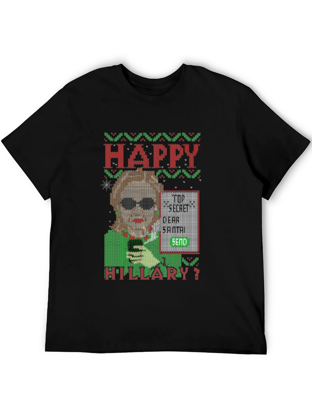 Happy Hillary Funny Christmas Sweater T-Shirt