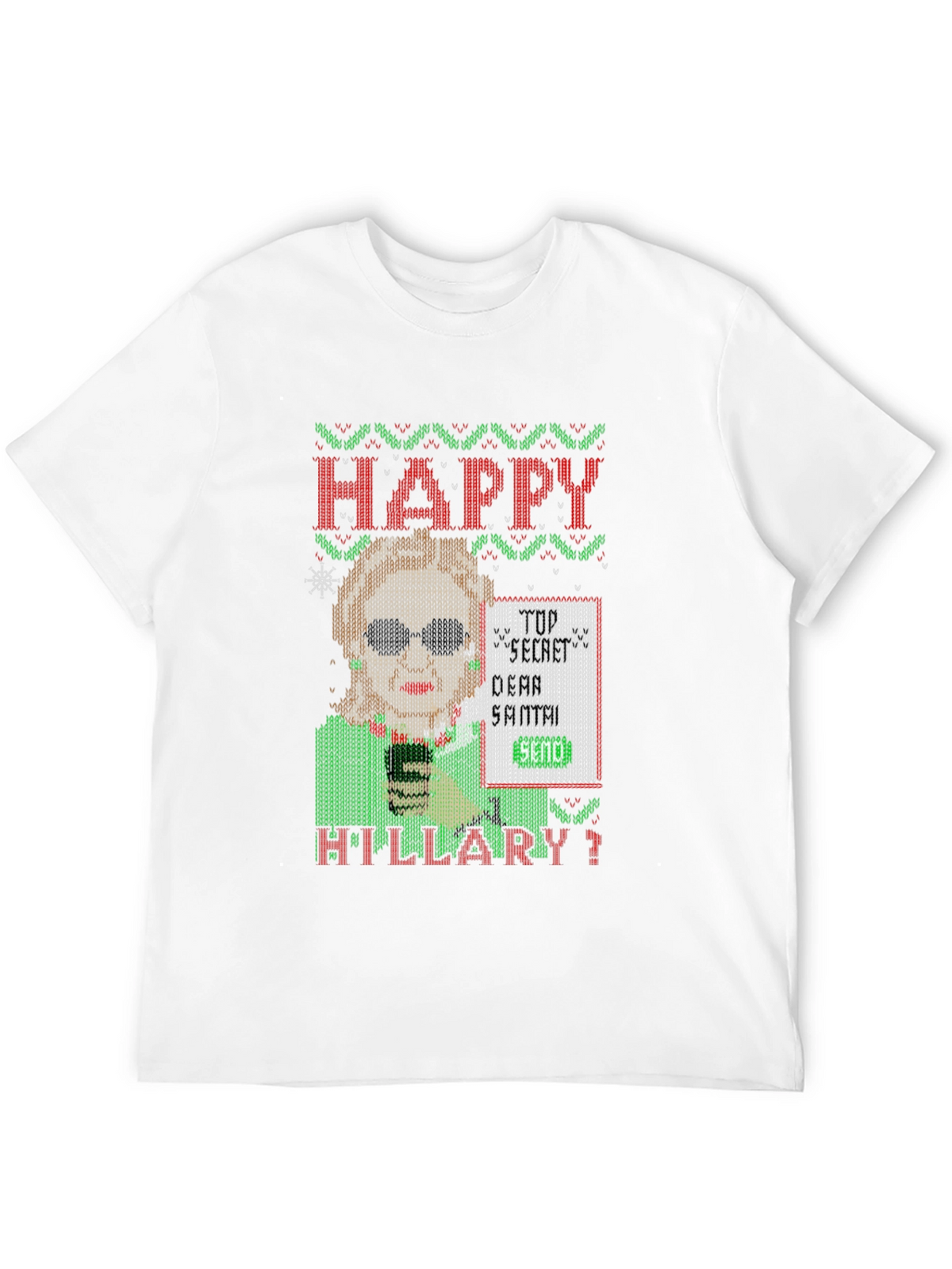 Happy Hillary Funny Christmas Sweater T-Shirt