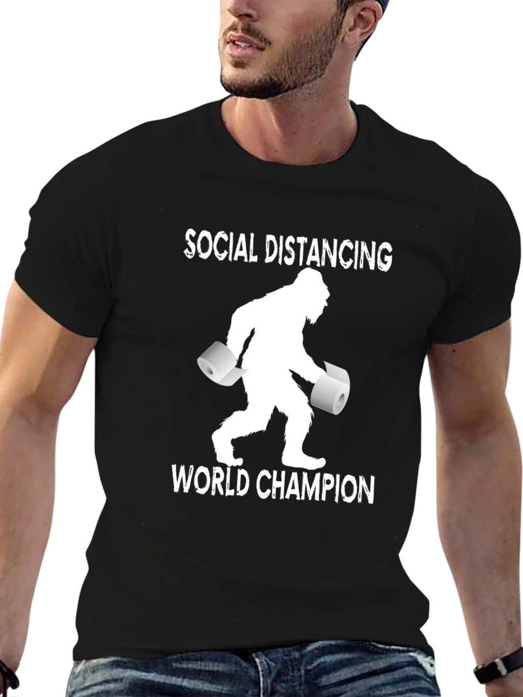 Social Distancing World Champion Graphic Tee