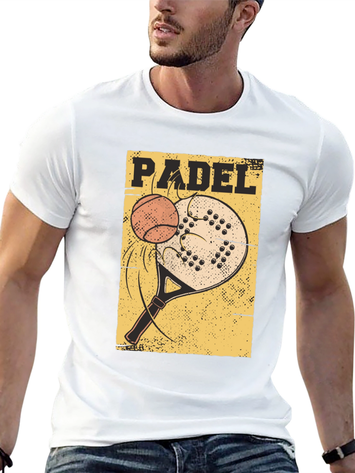 Padel Sport T-Shirt: Tennis Paddle Ball Graphic Tee