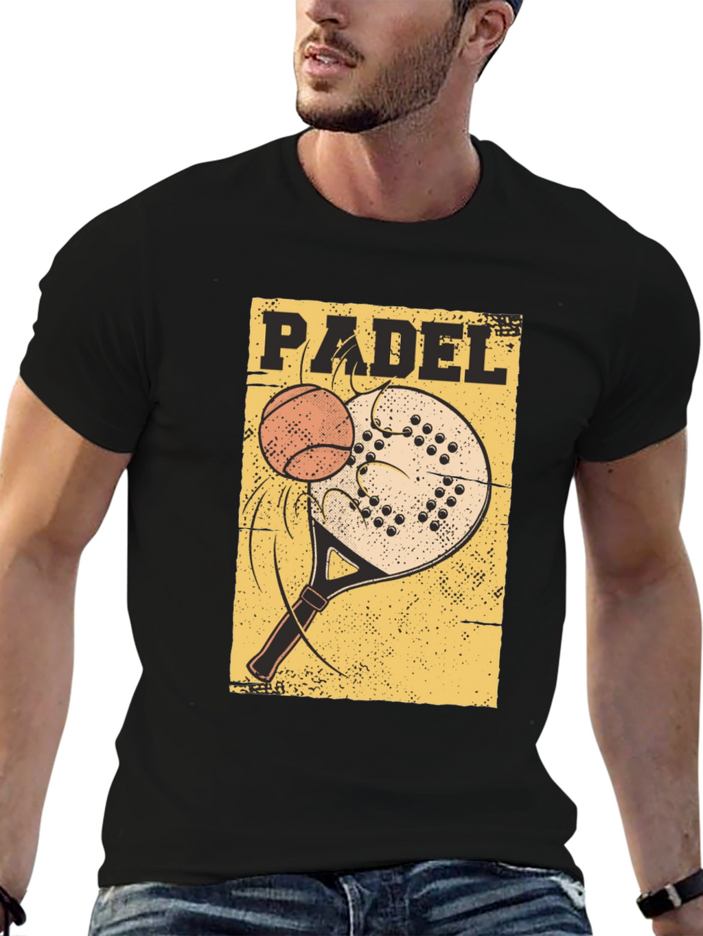 Padel Sport T-Shirt: Tennis Paddle Ball Graphic Tee