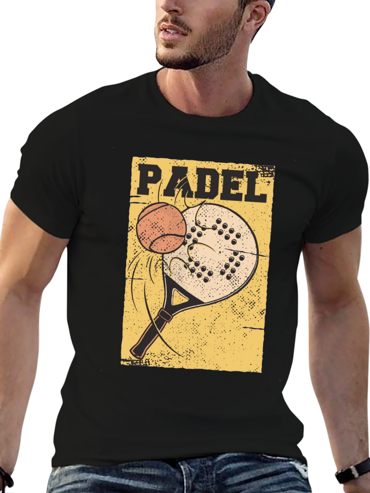 Padel Sport T-Shirt: Tennis Paddle Ball Graphic Tee