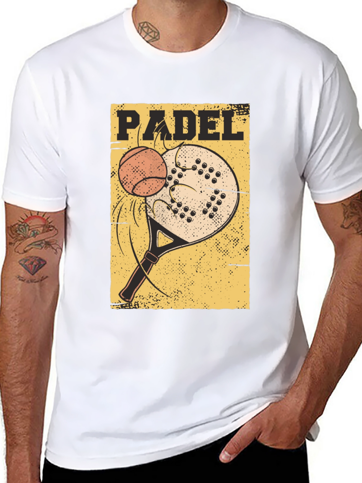 Padel Sport T-Shirt: Tennis Paddle Ball Graphic Tee