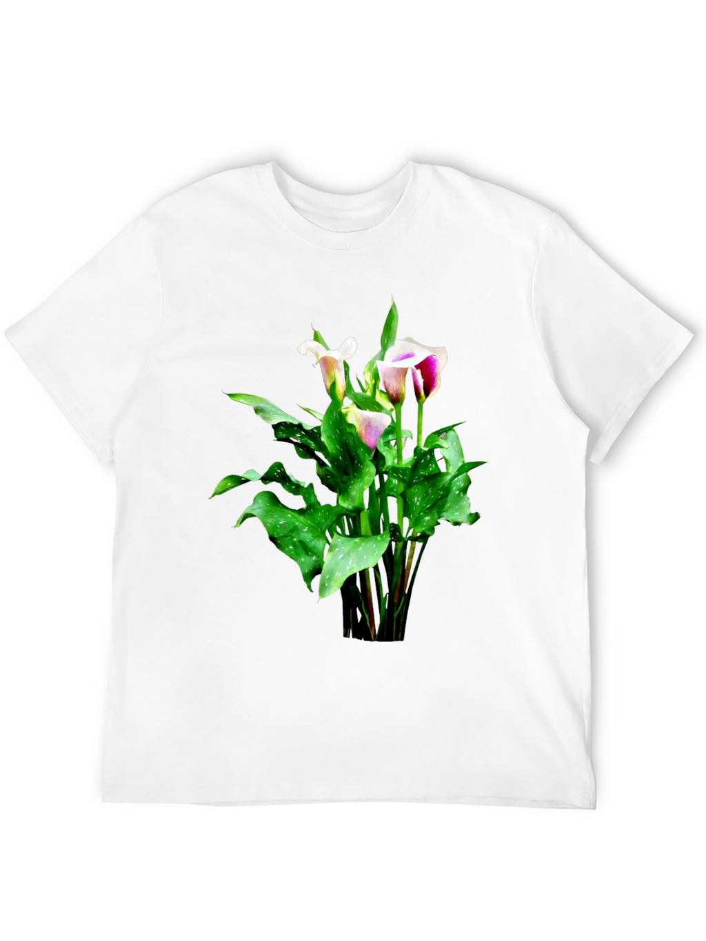Floral Graphic Tee - Calla Lily Design