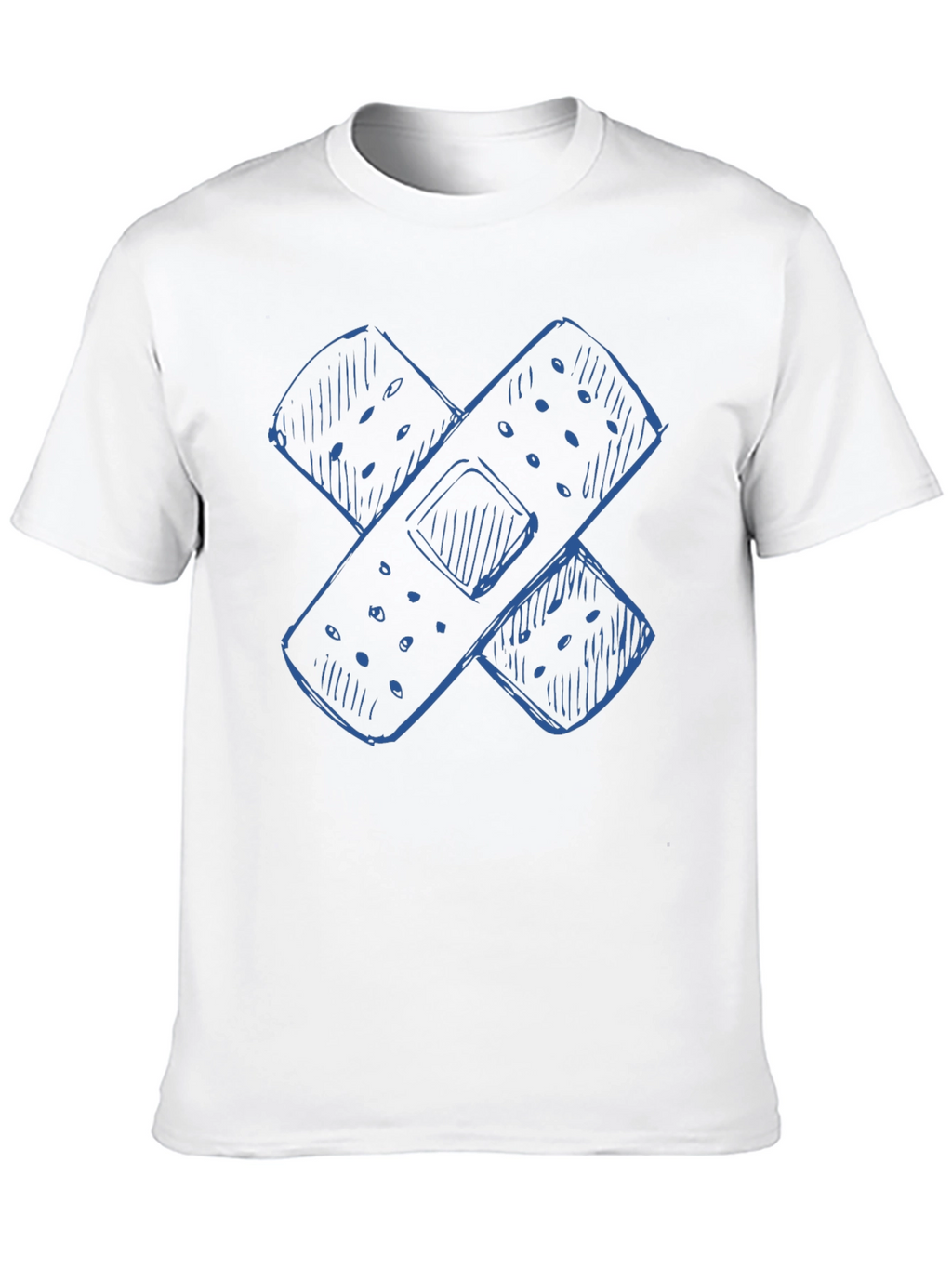 Bandage Sketch Graphic Tee - Casual Comfort