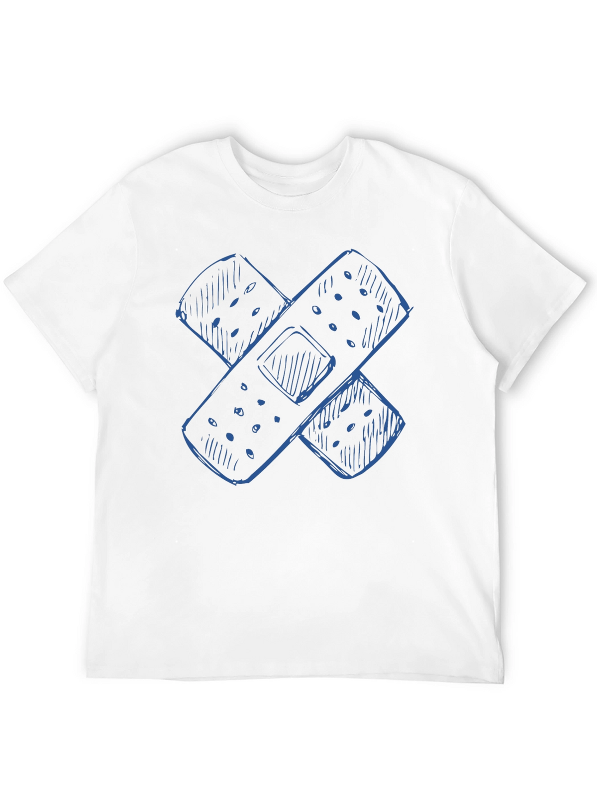 Bandage Sketch Graphic Tee - Casual Comfort