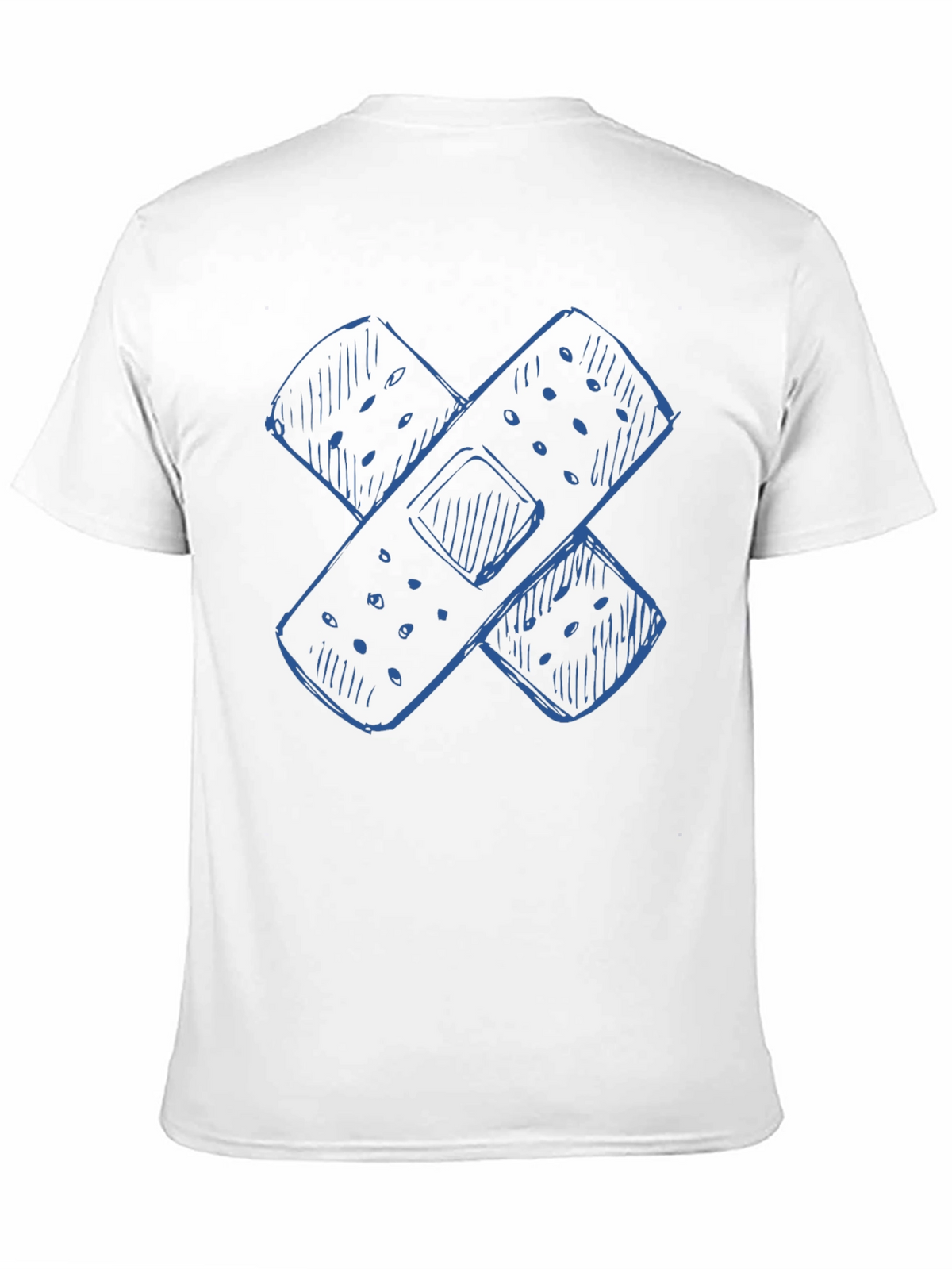 Bandage Sketch Graphic Tee - Casual Comfort