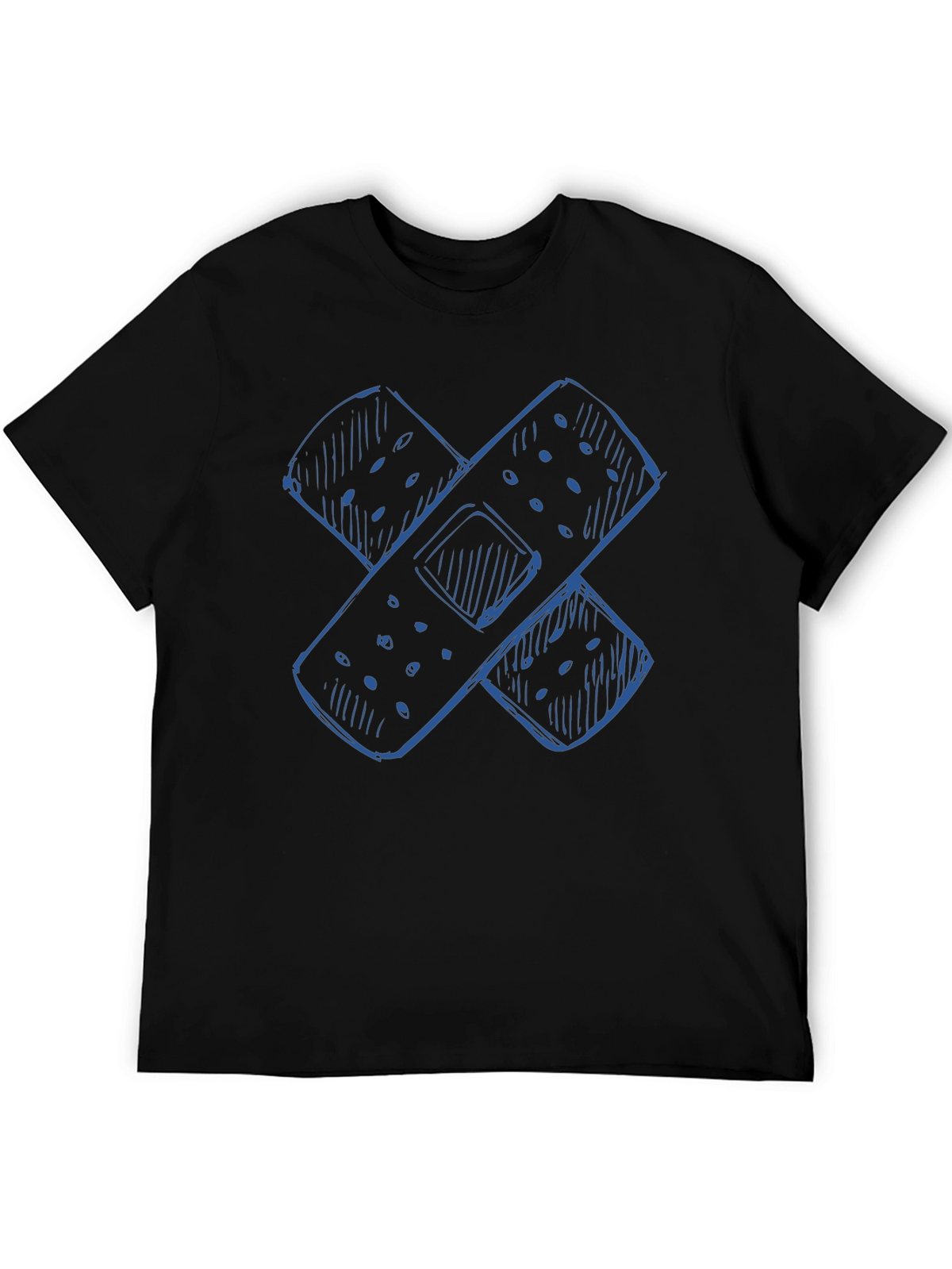 Bandage Sketch Graphic Tee - Casual Comfort
