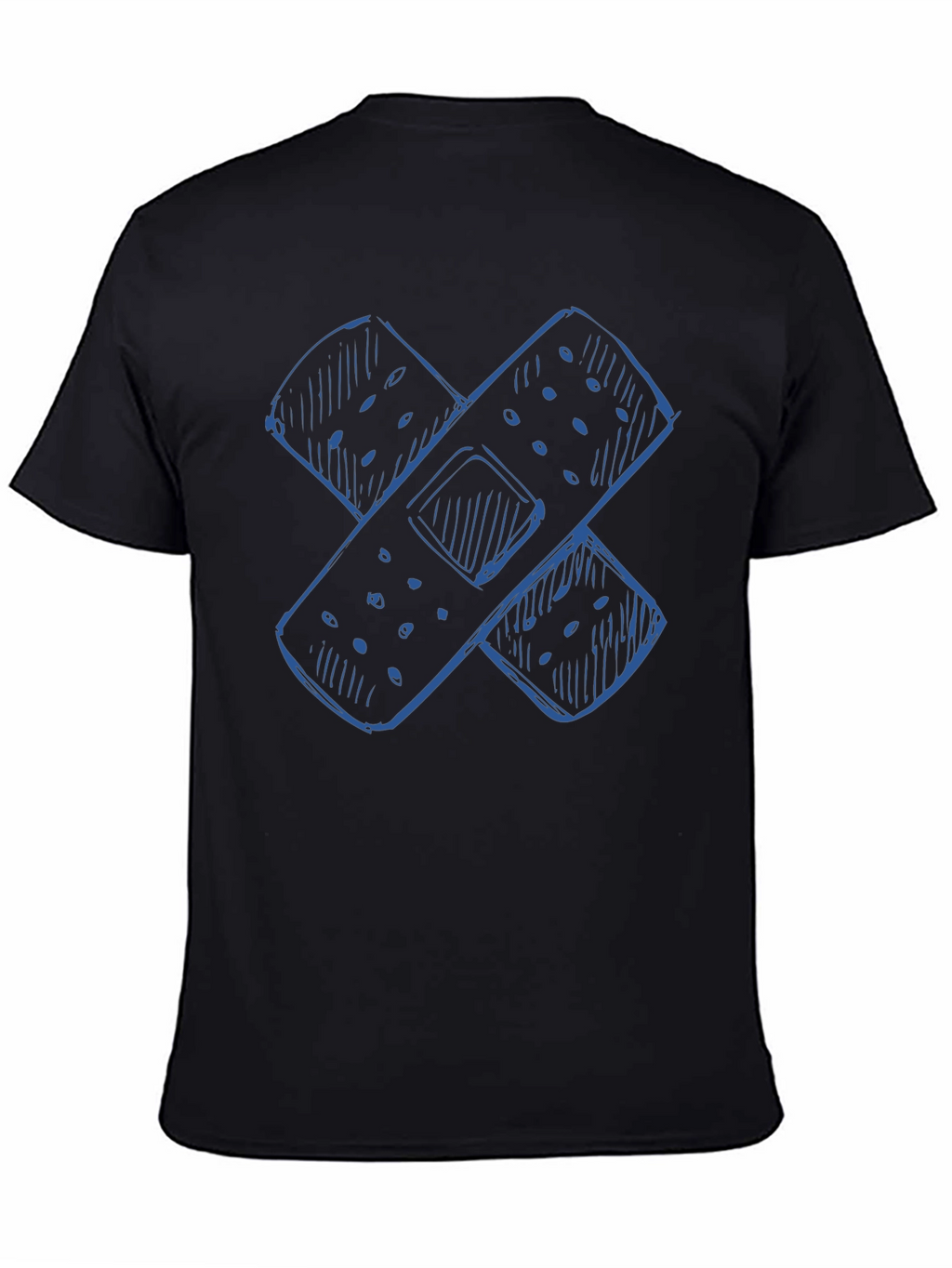 Bandage Sketch Graphic Tee - Casual Comfort