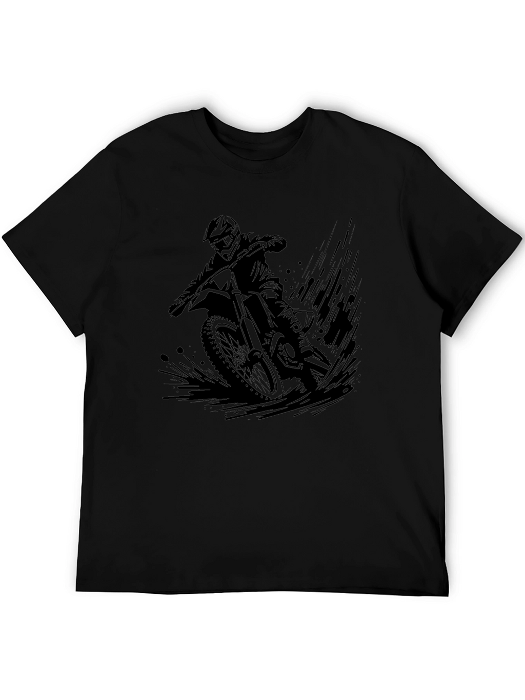 Black Motorcross Graphic Tee
