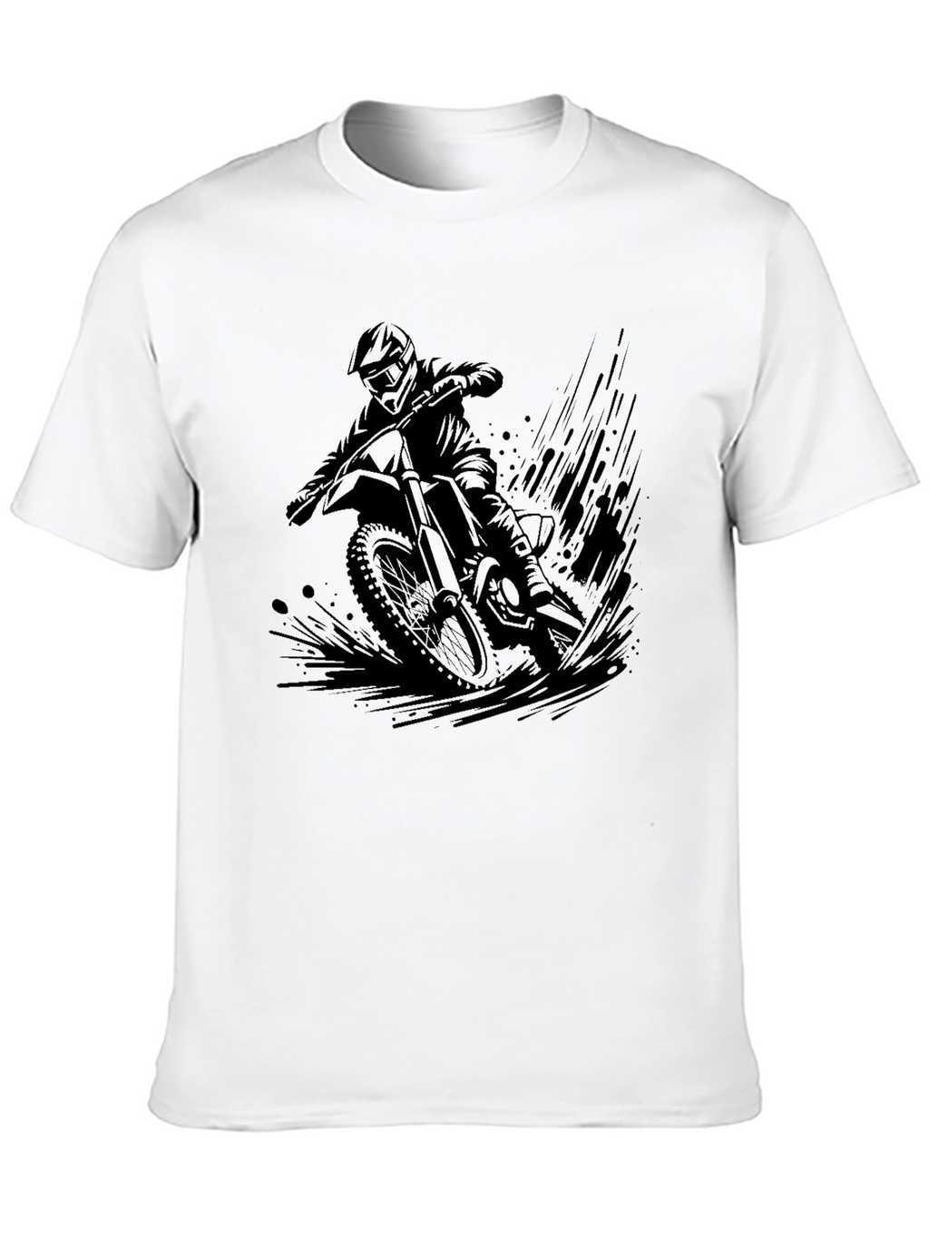 Black Motorcross Graphic Tee