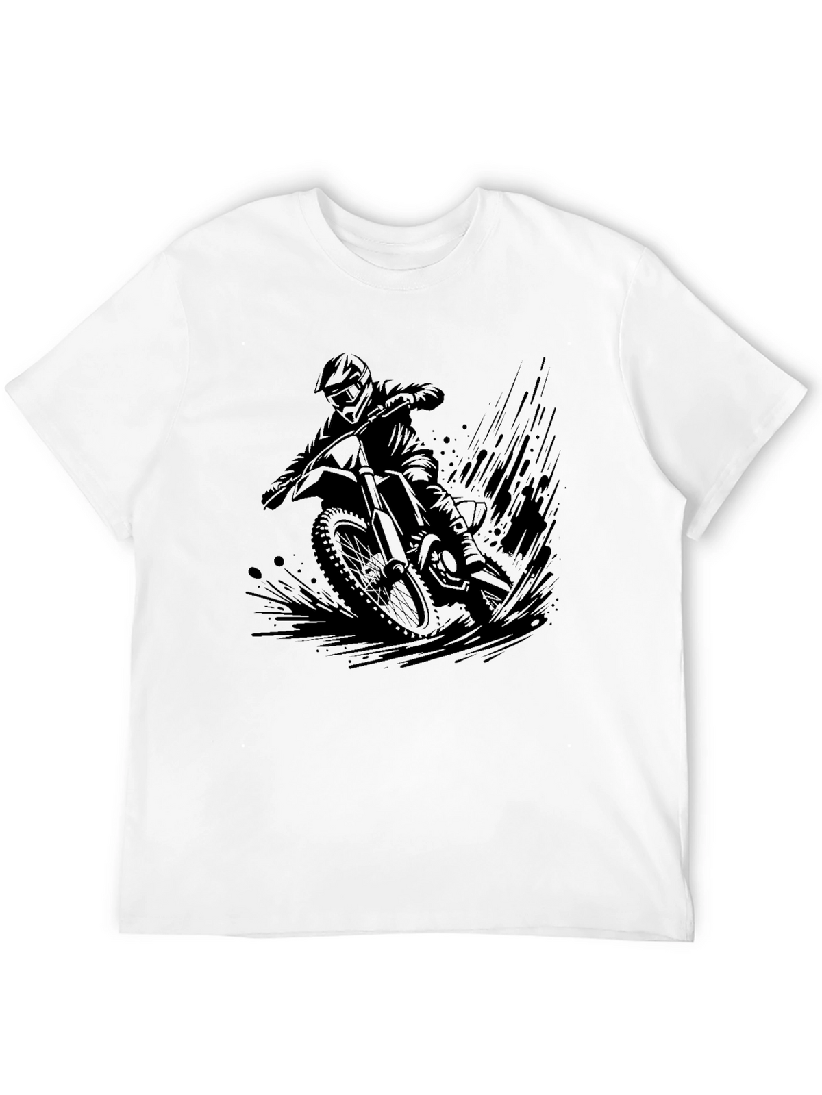 Black Motorcross Graphic Tee